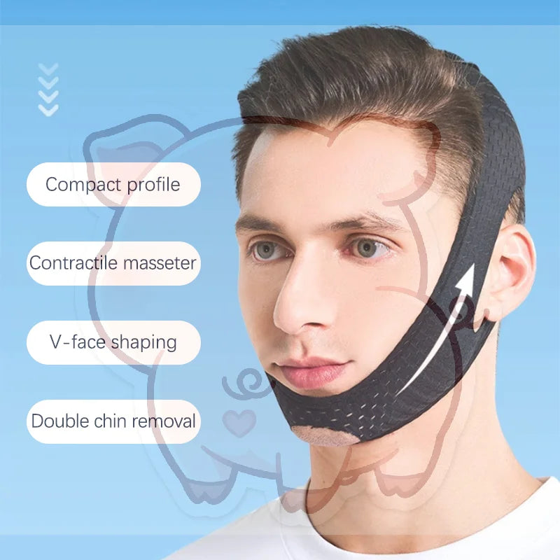 V-Line Face Slimming Mask – Adjustable Silicone Chin Lift Band