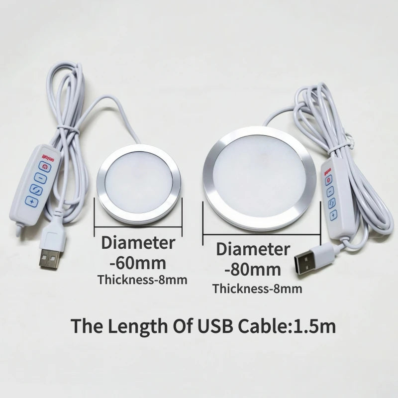 USB RGB LED Lamp Base 3W – Jewelry Display & Cabinet Light