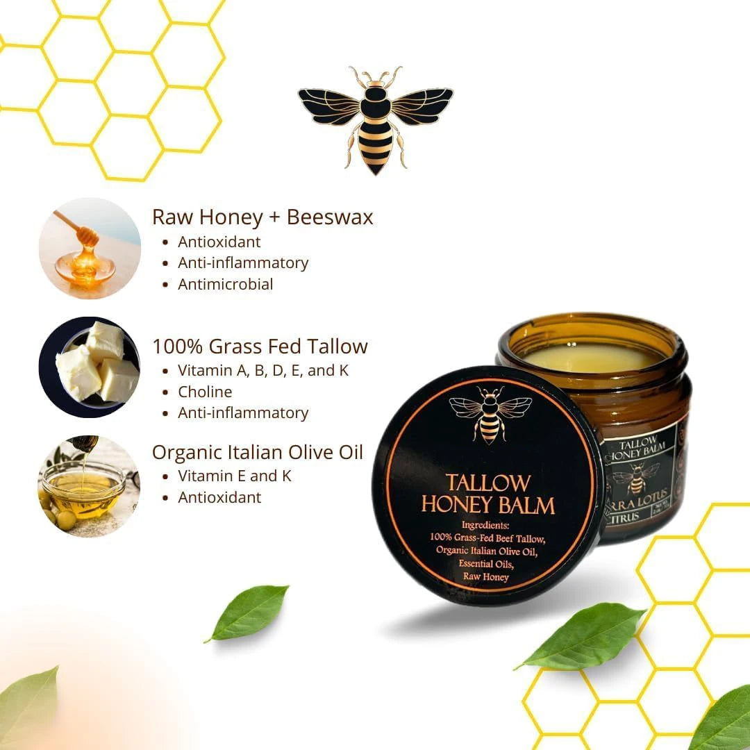 Tallow & Manuka Honey Cream 60g – Nourishing Hand Moisturizer