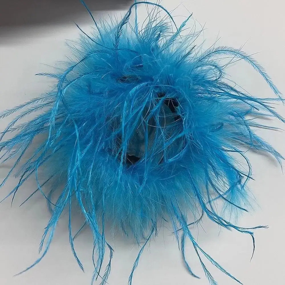 Ostrich Feather Slap Bracelet – Kids Party Wristband & Hair Ring