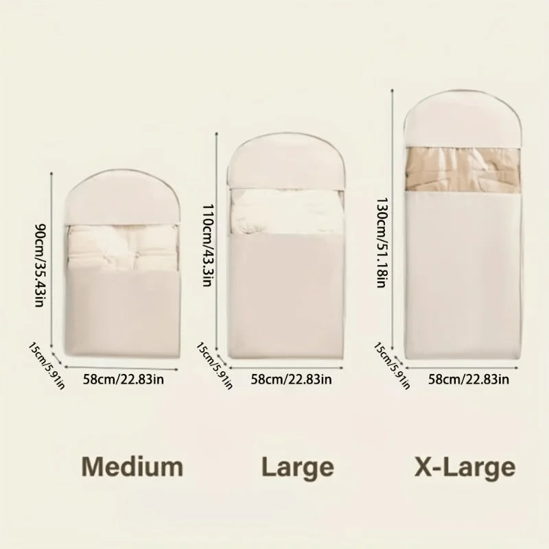 Compression Hanging Garment Bags M+L+XL – Closet Dust Cover