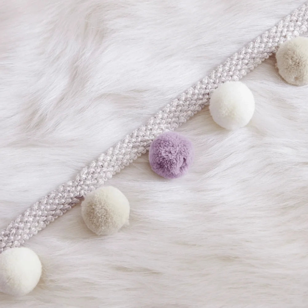 25M Pom Pom Fringe Trim Ribbon – 3cm Balls, 5cm Width Craft
