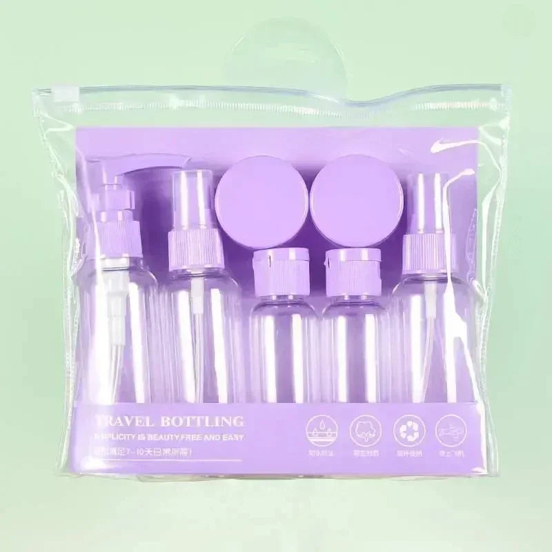 Travel Refillable Bottle Set – Portable Toiletry & Skincare Kit