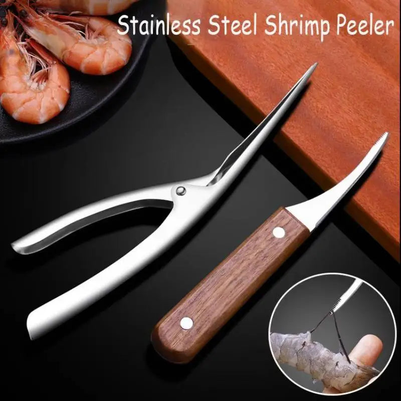 Stainless Steel Shrimp Peeler & Deveiner Tool | Seafood Shell