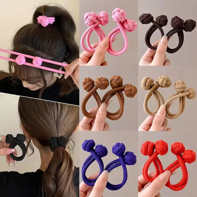 Women's Knotted Elastic Hair Bands & Scrunchies – High Ponytail