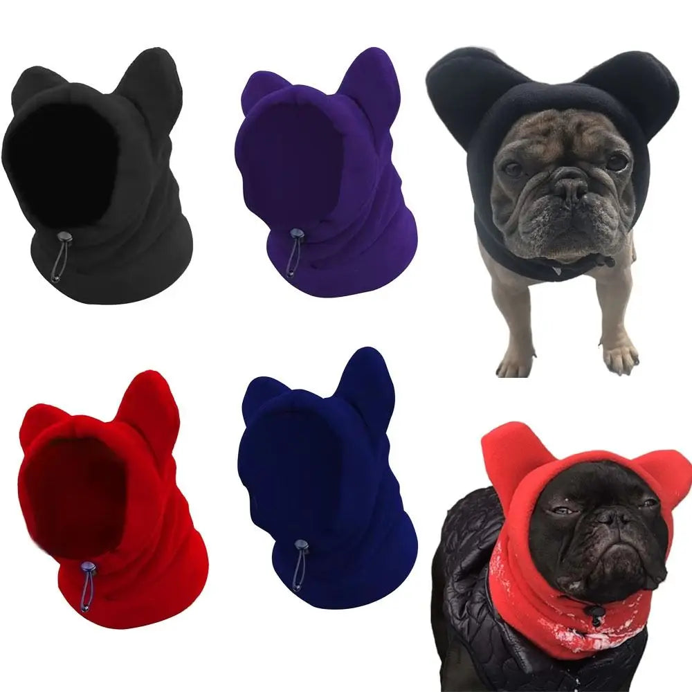 Fleece Bat Hat for Dogs – Adjustable Warm Winter Pet Cap