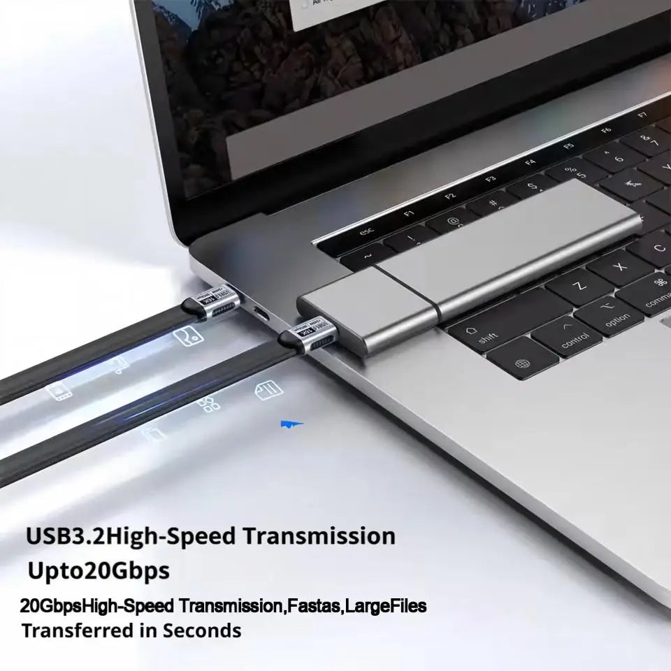 USB-C to USB-C Cable 240W 20Gbps 4K@60Hz Thunderbolt 5