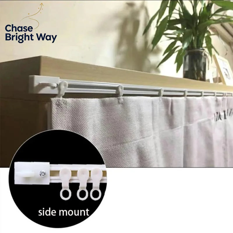 Self-Adhesive Curtain Track – No-Drill Nano Silent Sliding Rail