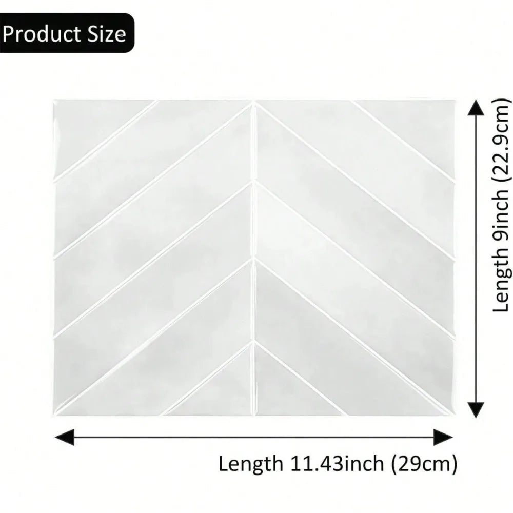 Self-Adhesive PVC Tile Stickers – Waterproof Wall & Floor Decal