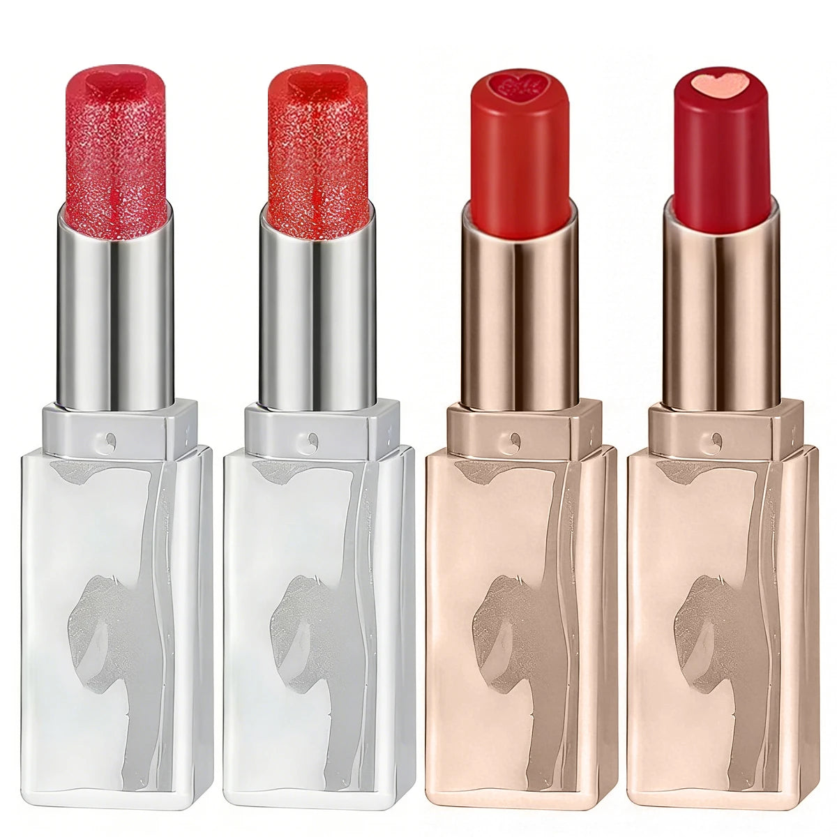 Zaidoc Heart Jelly Lip Gloss Balm – 4 Colors, Shiny & Hydrating