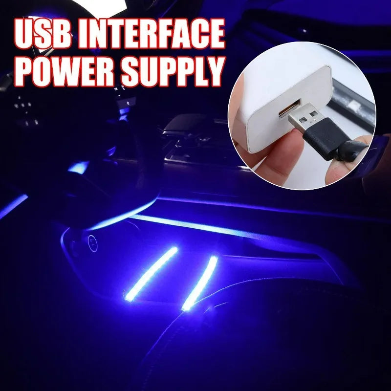 USB Car Ambient Light – Multicolor LED Interior Mood Kit