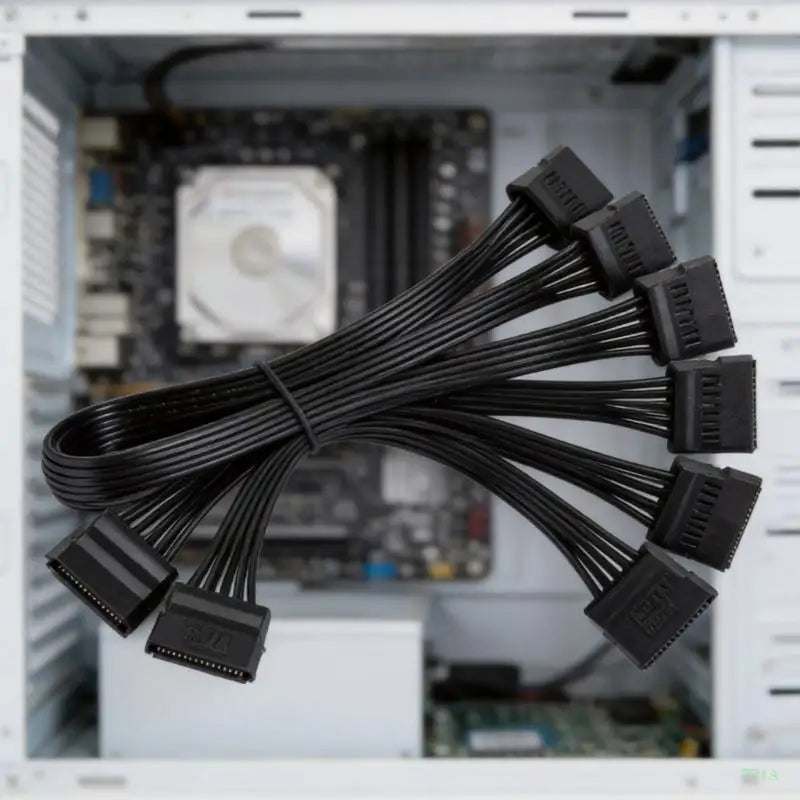SATA 15-Pin 1-to-6 Power Splitter Cable | Desktop Drive Build