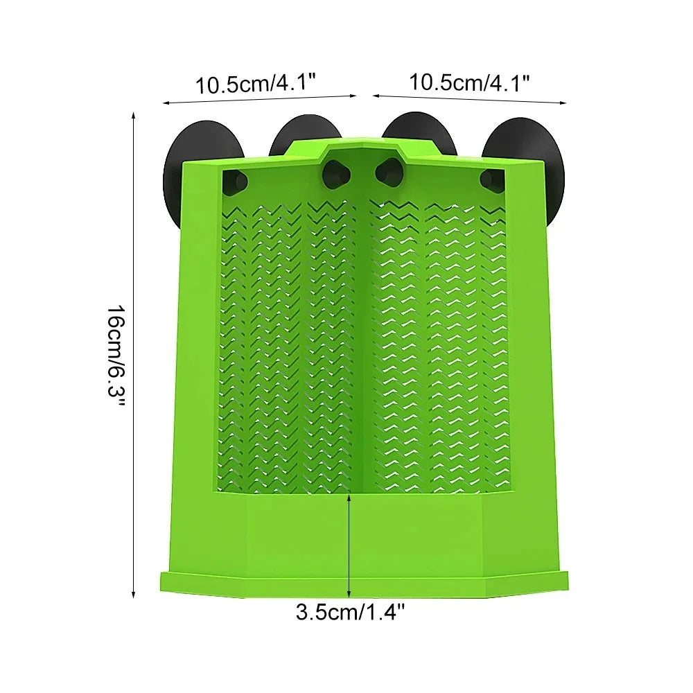 Reptile Hanging Feeding Bowl – Suction Cup Lizard Food Tray