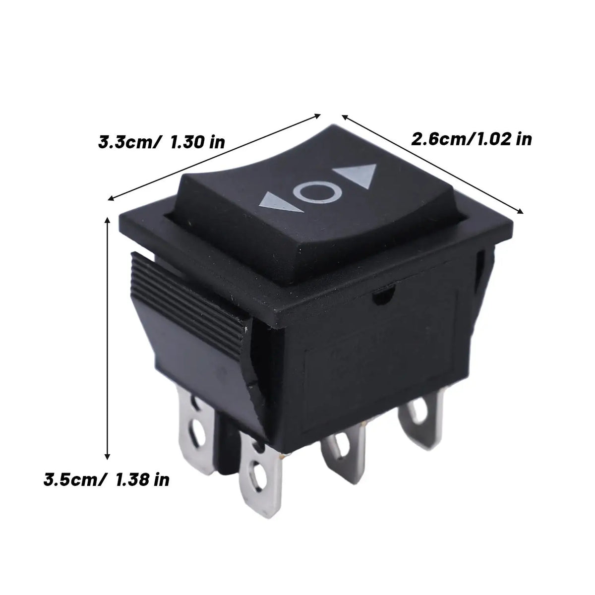 KCD4 Momentary Rocker Switch ON-OFF-ON 6-Pin 16A 250VAC