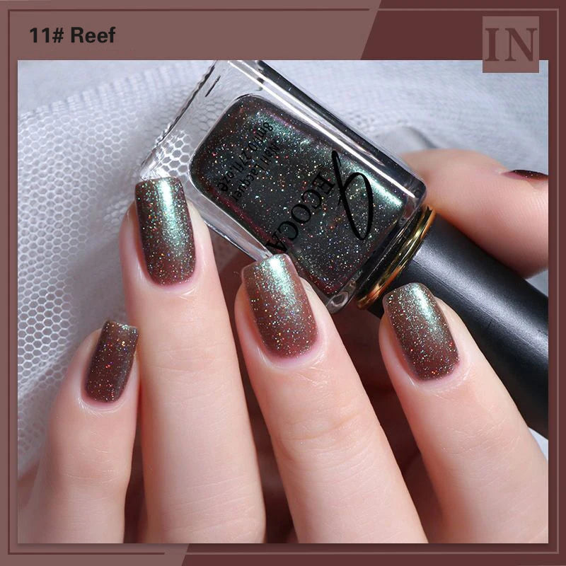 Handaiyan Laser Glitter Nail Polish – Aurora Rainbow 8ml