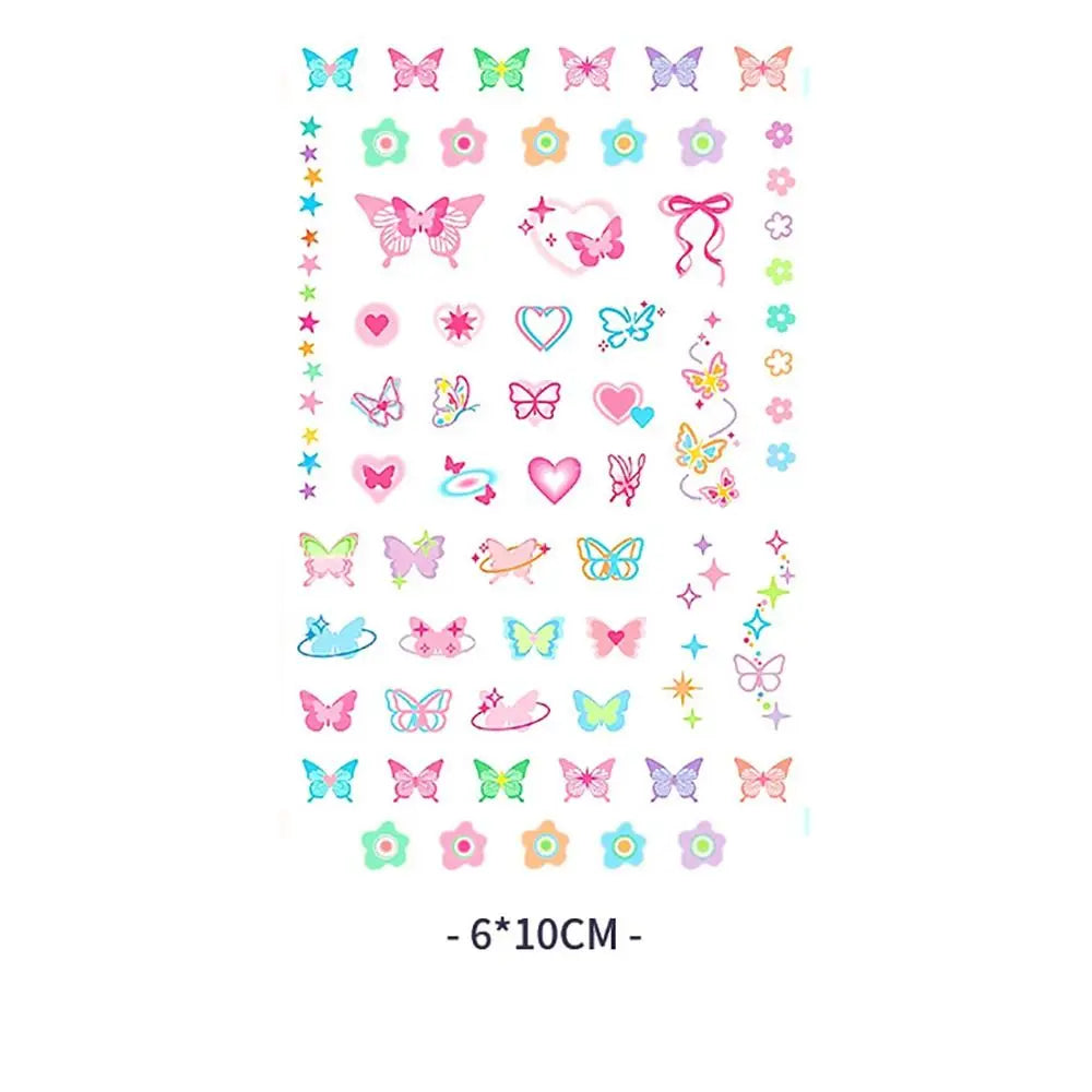 Butterfly Face Temporary Tattoo Stickers – INS Style Makeup Decals