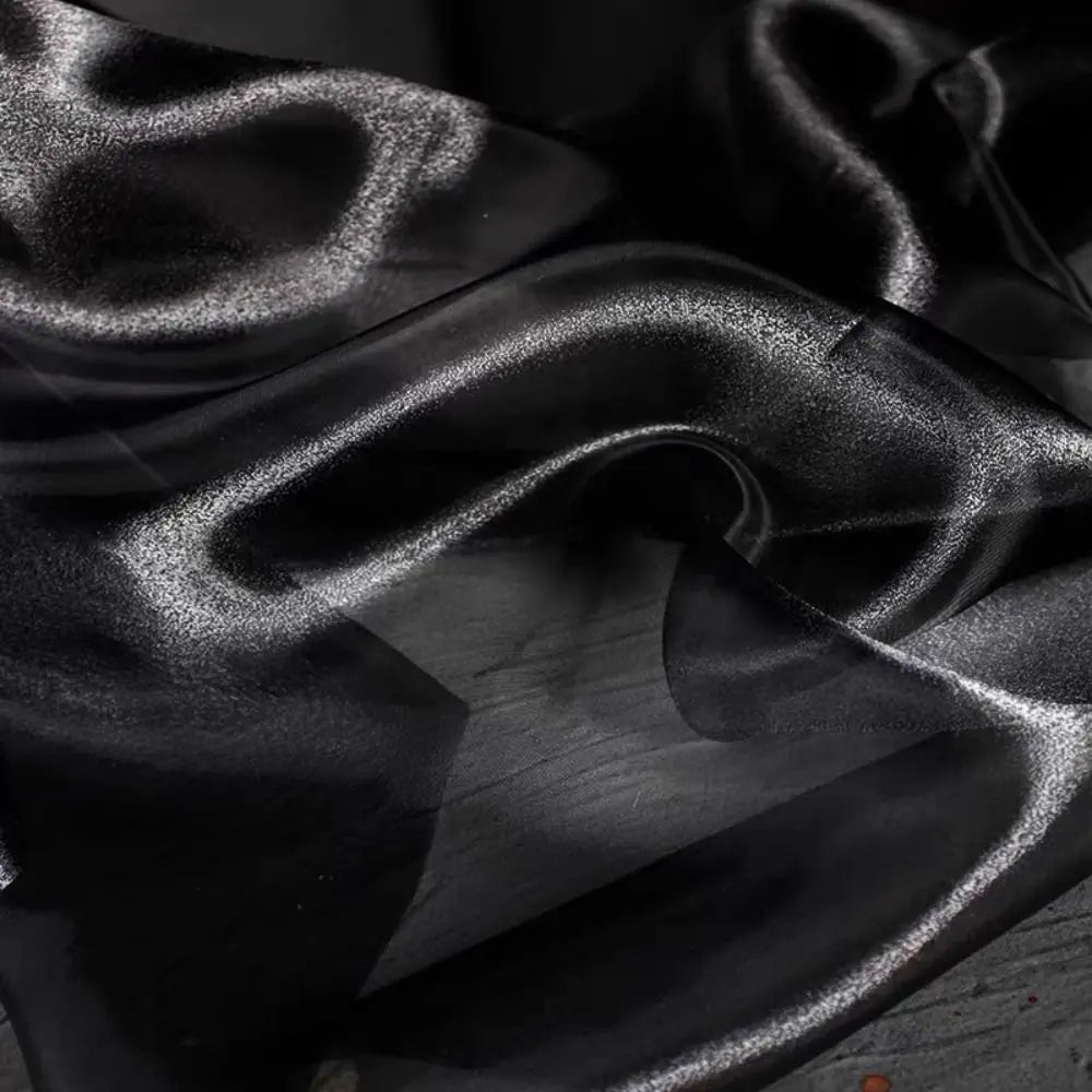 Crystal Organza Fabric – Glossy Sheer Mesh Cloth 1m × 1.5m