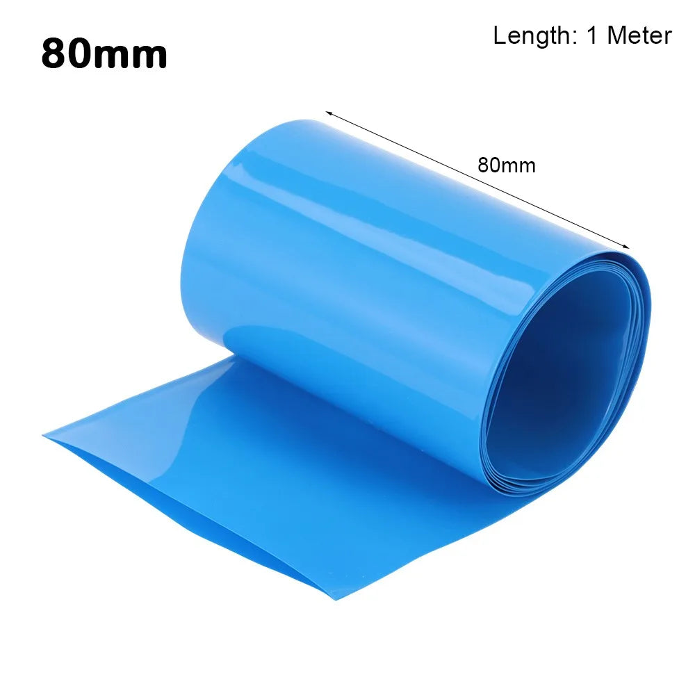 PVC Heat Shrink Tube 1M – 18650 Battery Wrap 70–200mm