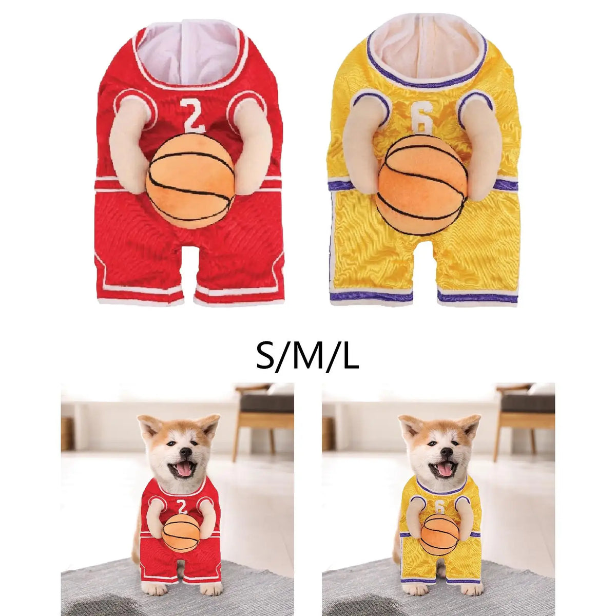 Dog Basketball Player Costume – Halloween Pet Dress-Up Outfit