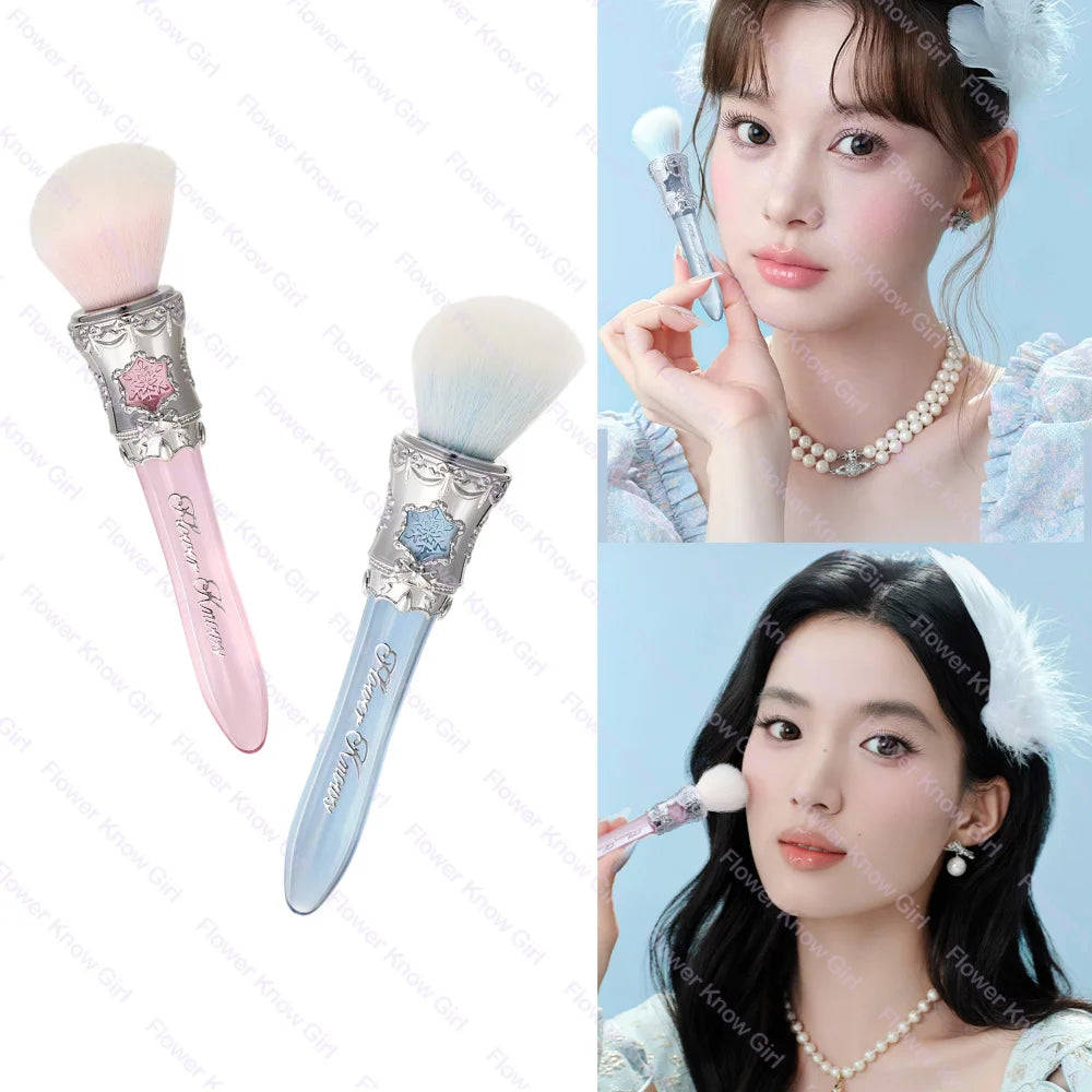 Flower Knows Snow Ballet Wool Blush & Highlighter Brush