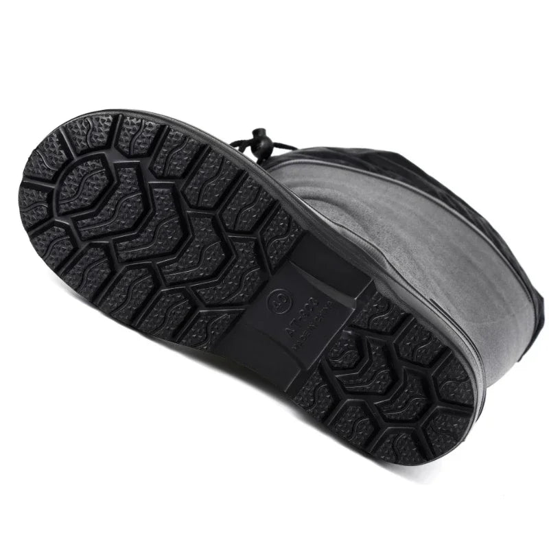 Men's EVA Waterproof Rain Boots – Non-Slip Mid-Calf Snow Boots