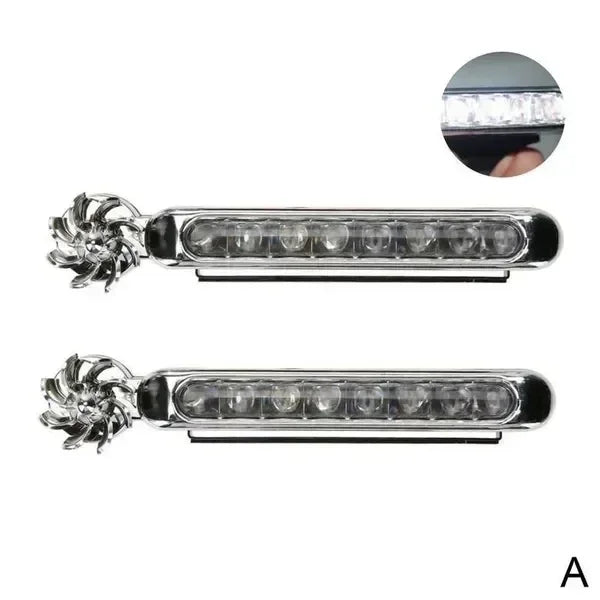 Wind-Powered LED Daytime Running Lights – Universal Car DRL