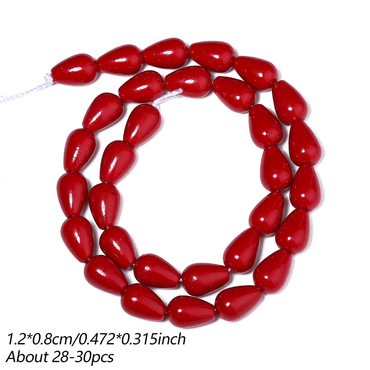 Natural Red Shell Powder Loose Beads – DIY Jewelry Making