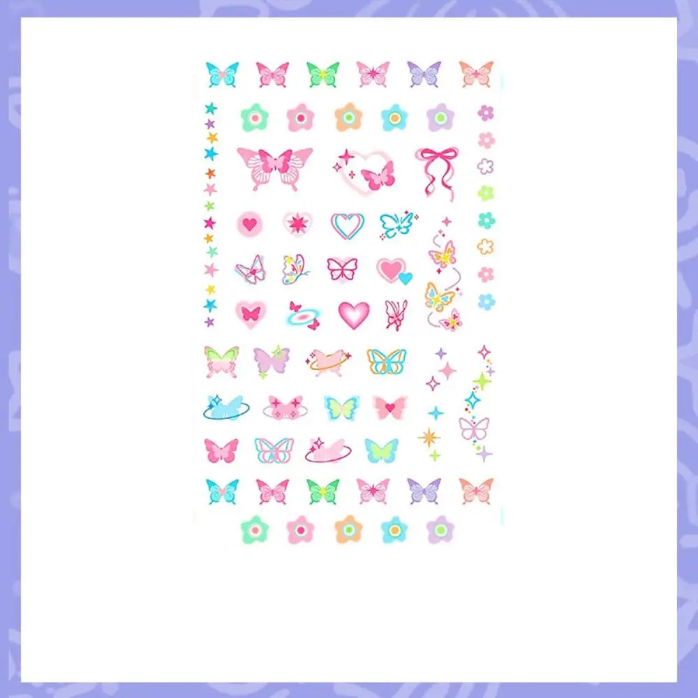 Butterfly Face Temporary Tattoo Stickers – INS Style Makeup Decals