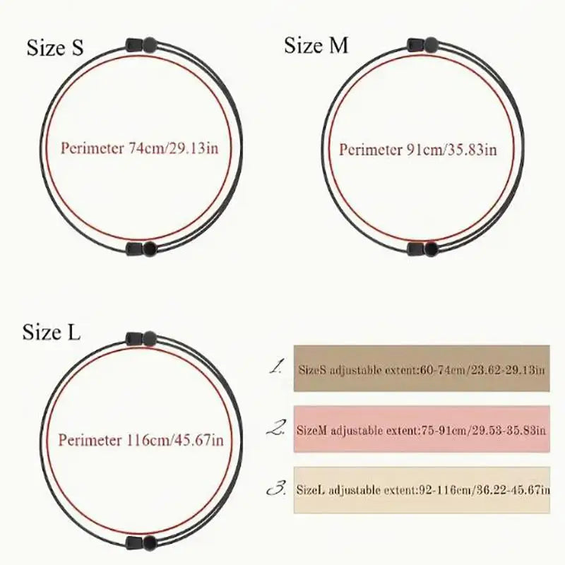 3-Pack Adjustable Elastic Shirt Tucking Bands – S, M & L