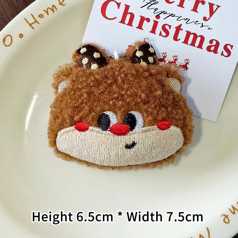 Mini Christmas Plush Keychain Pendant – Santa Doll Ornament