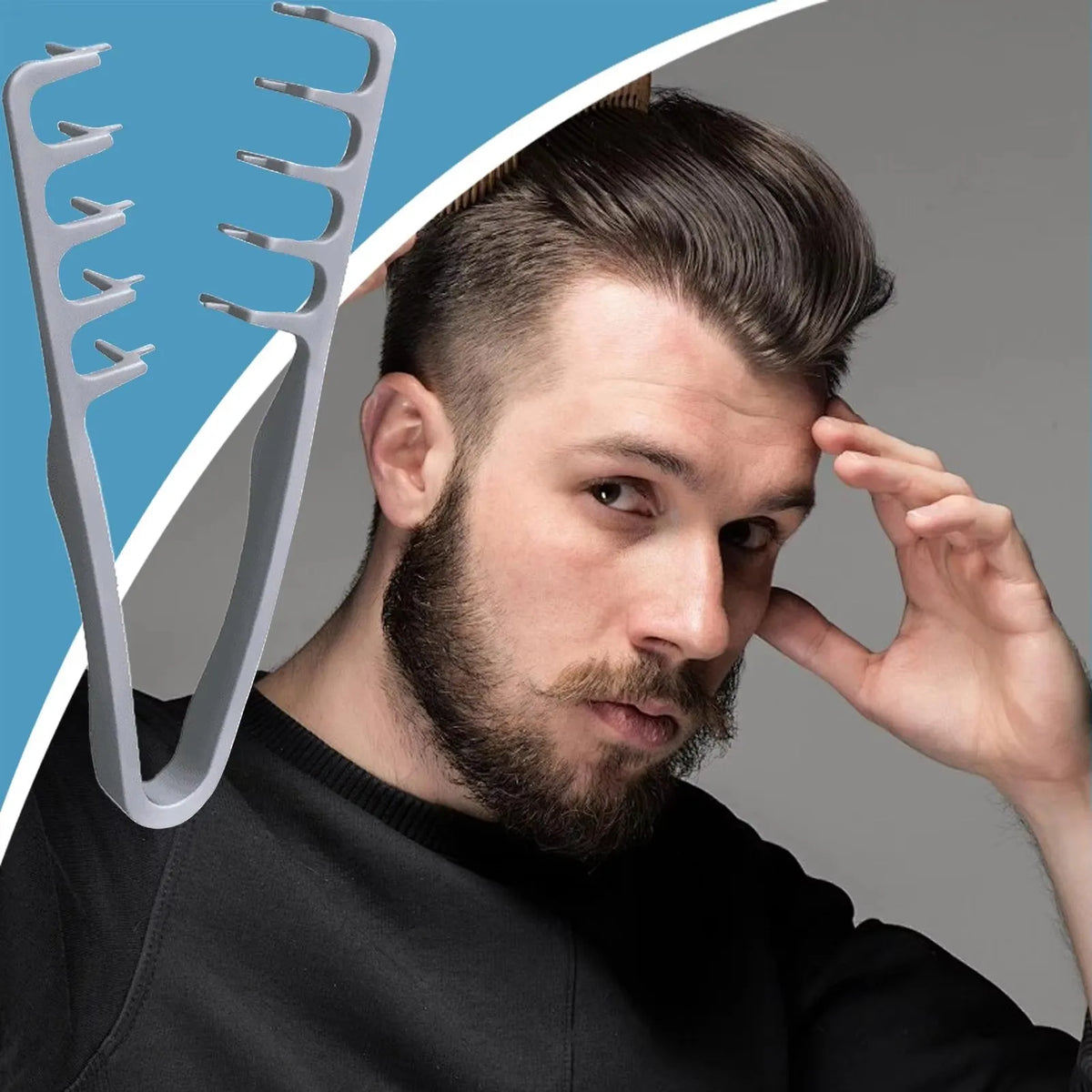 Volumizing Wide-Tooth Hair Comb – Root Lift & Texture