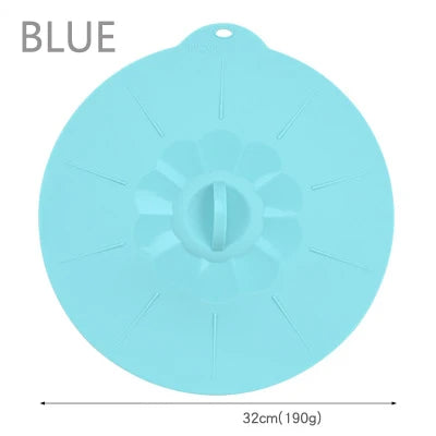 Universal Silicone Spill Stopper Lid – Reusable Pot & Bowl Cover
