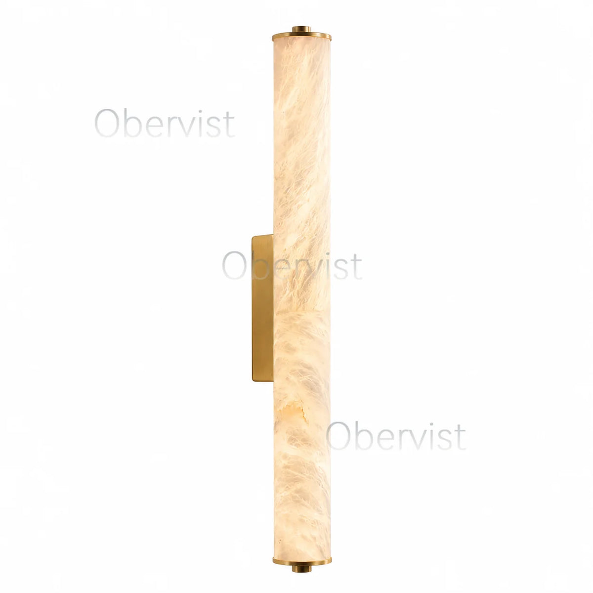 Snowflake Marble LED Wall Sconce | Copper Accent Light