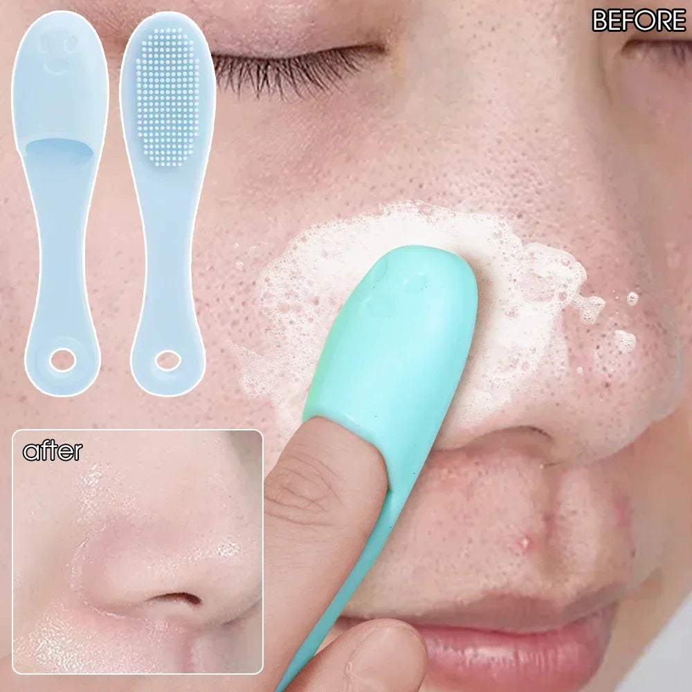 Silicone Nose Scrub Brush – Double-Sided Facial Pore Cleaner