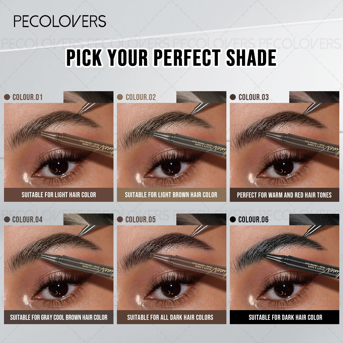 SAMMY Double Fork Eyebrow Pen – Waterproof Long-Lasting