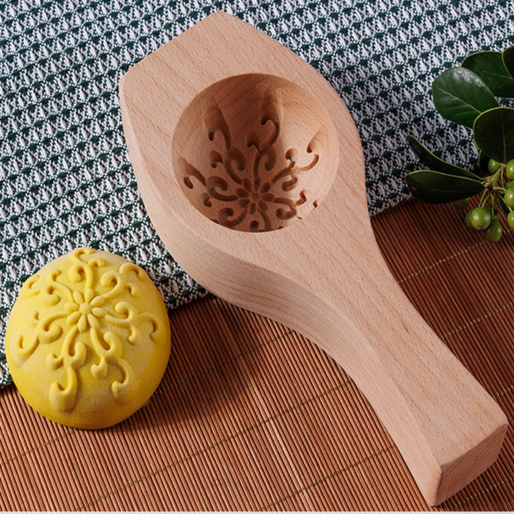 Solid Wood Steamed Bun Mold – Deep Bread Shaping Tool