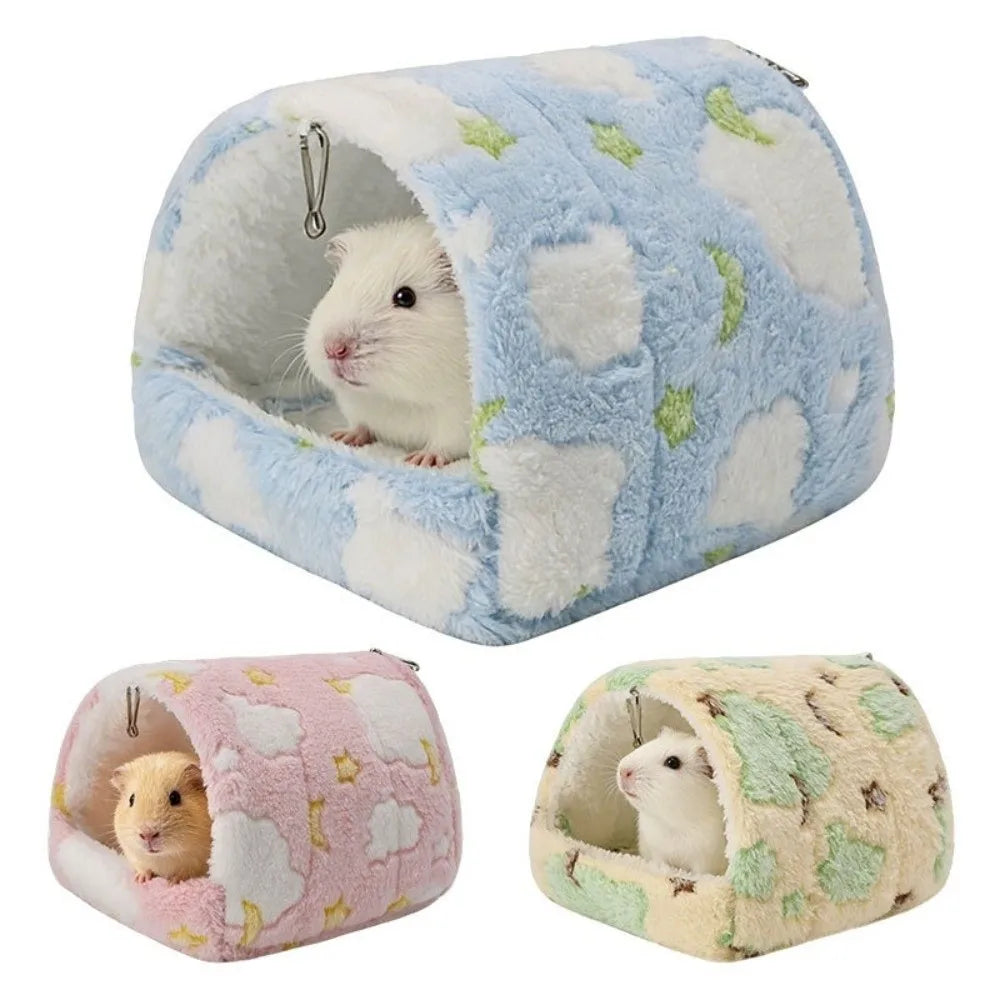 Hanging Plush Pet Nest – Cozy Bird & Small Animal Hammock