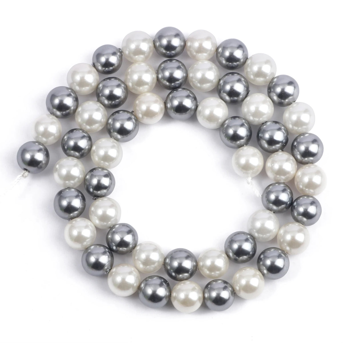 Multicolor Round Shell Pearl Beads for DIY Jewelry Making 6–12mm