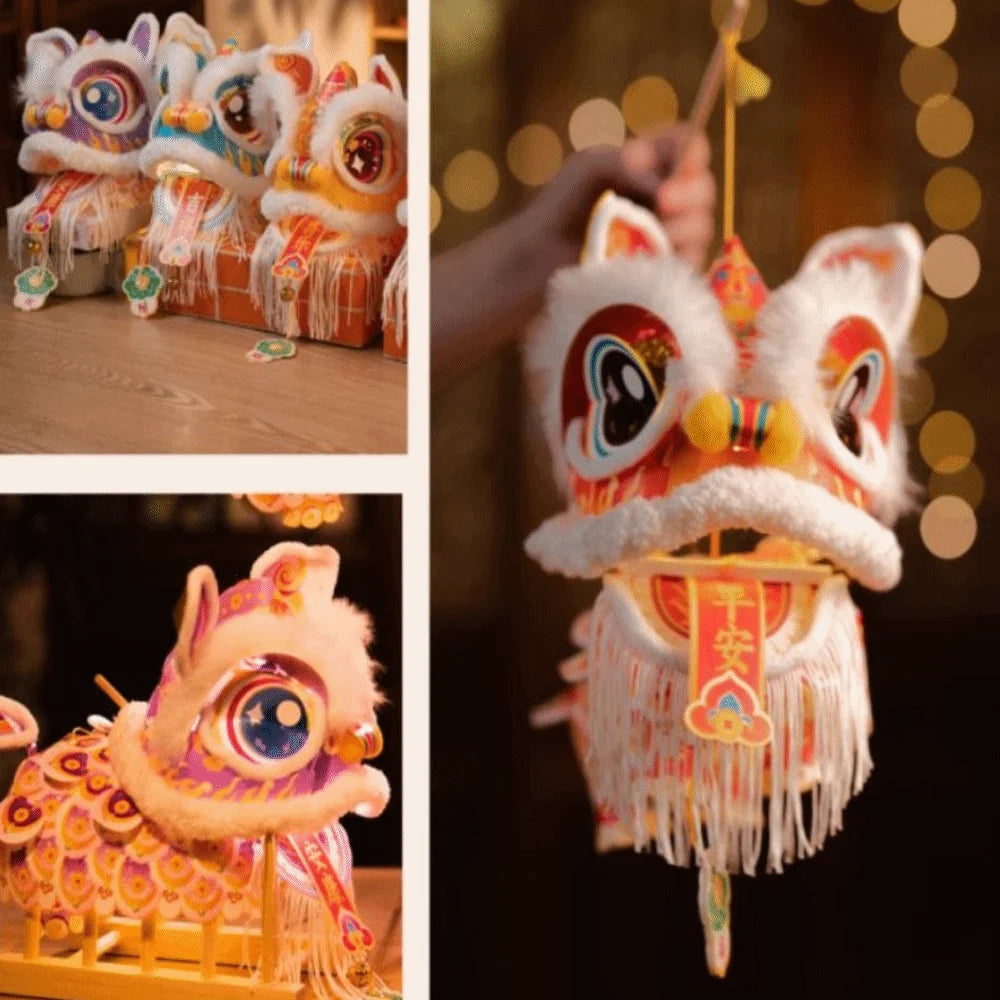 DIY Lion Dance Lantern Kit – New Year Hanging Ornament & Tassel