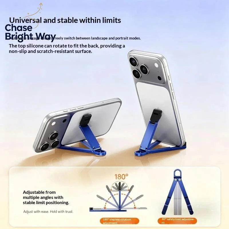 Mini Foldable Keychain Phone Stand – Multi-Angle Holder