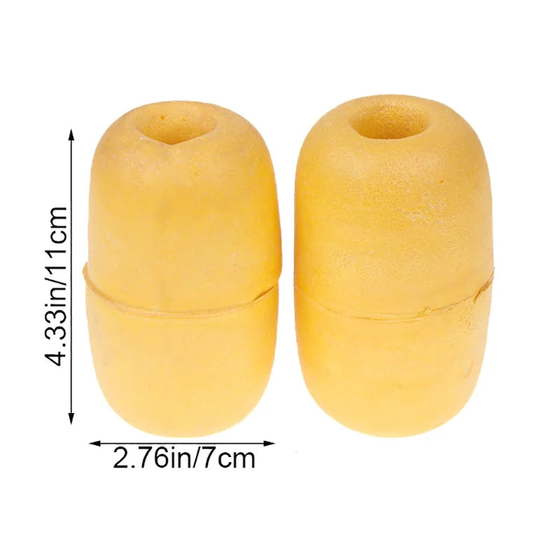 2-Pack Oval Foam Fishing Buoy Float – Crab Pot Marker 7×11cm