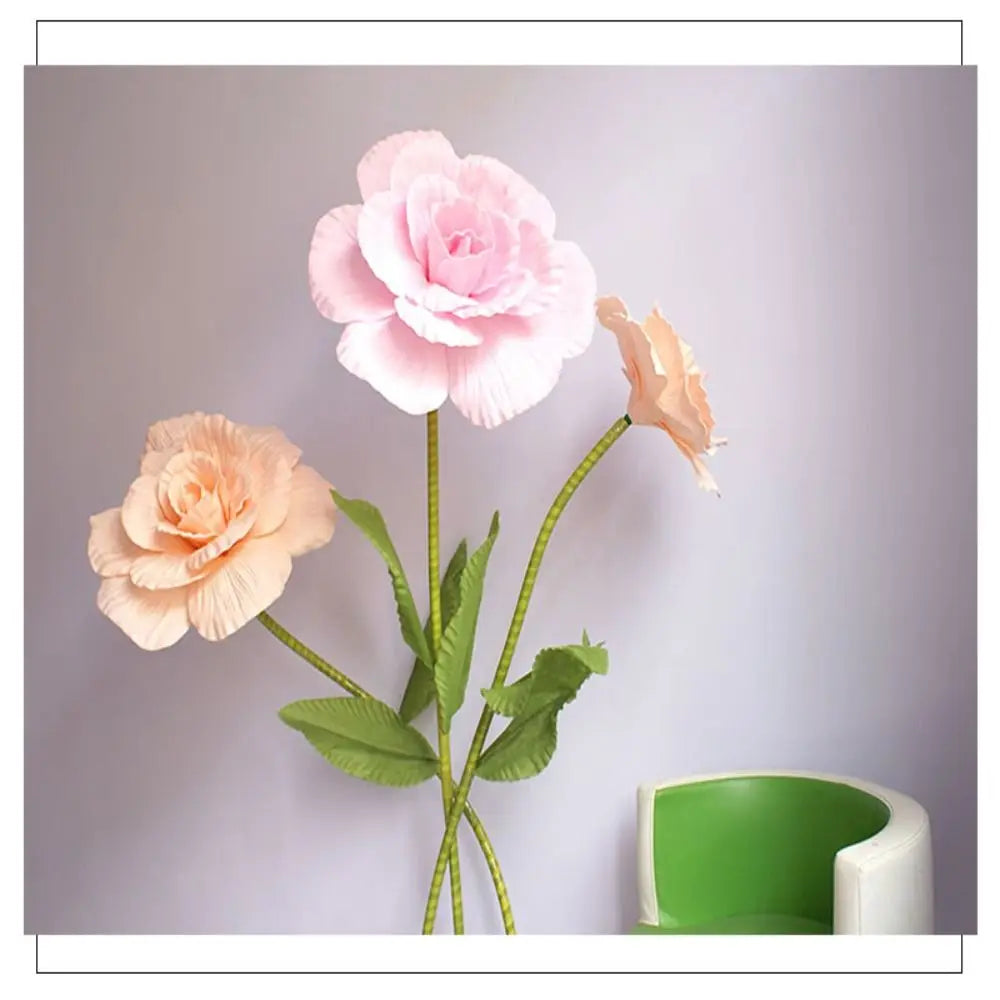 Giant PE Foam Silk Rose 30cm Artificial Flower | Wall Décor