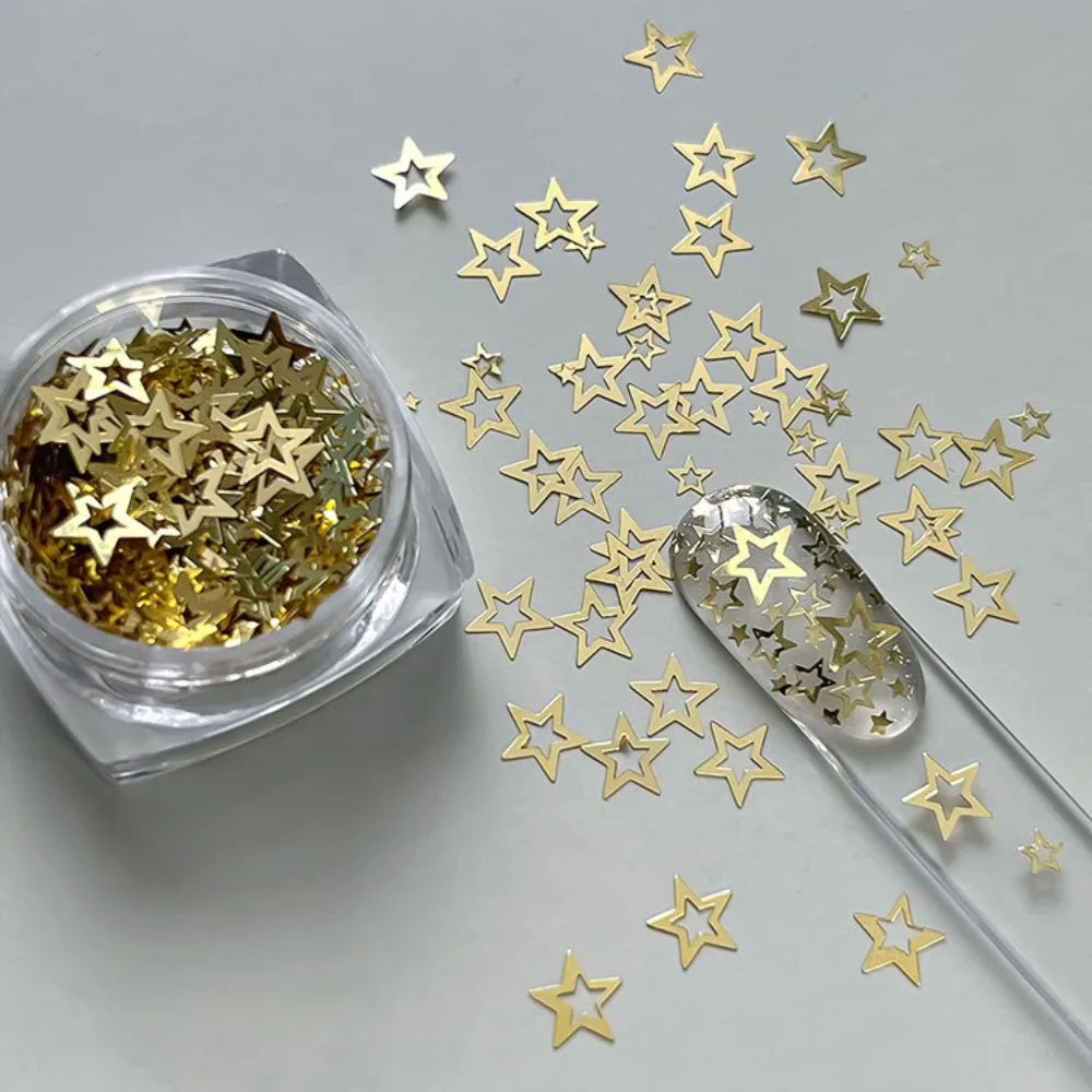 Star Glitter Nail Charms – Crystal Sequin DIY Nail Art Decor