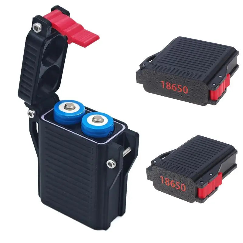 Shockproof Waterproof 18650 Battery Storage Case | 2-Slot