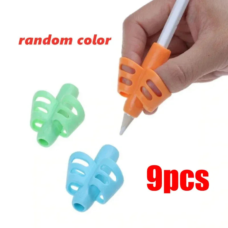 Silicone Pencil Grip Posture Corrector for Kids – 3-12 Pack