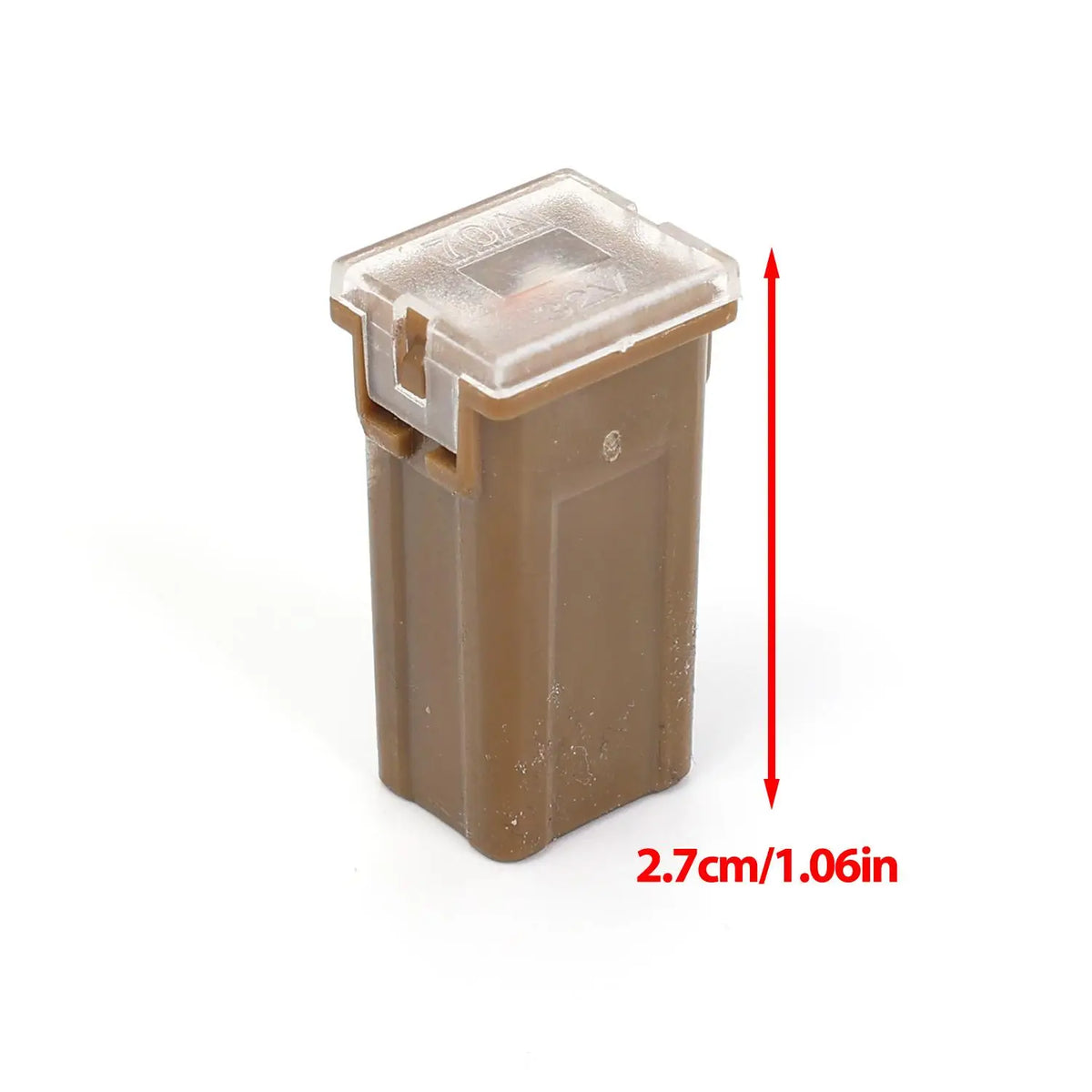 Small Square Slow Blow Automotive Fuse 32V 20A–80A | 10-Pack