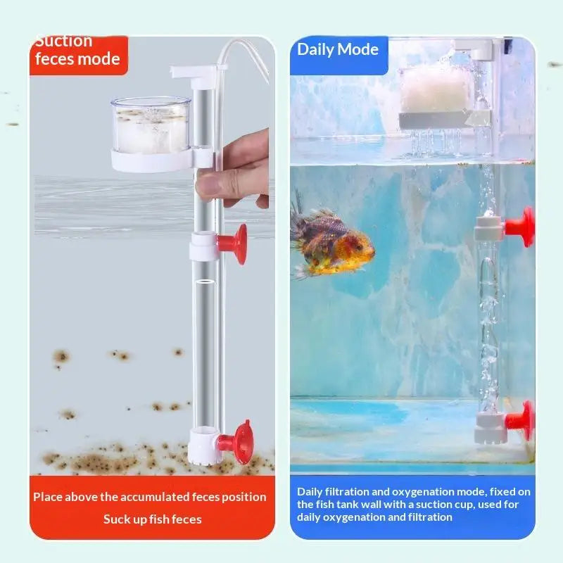 Telescopic Aquarium Air Lift Filter & Oxygenation System Set