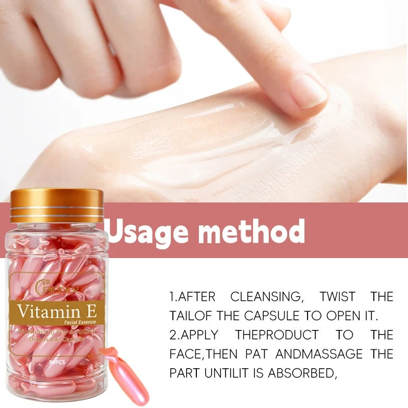 Vitamin E Facial Essence Capsules – Hydrating & Firming Serum