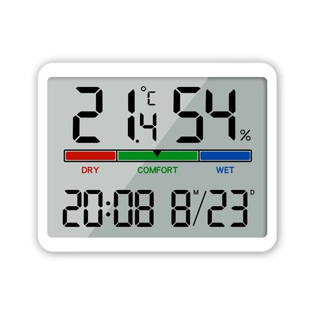 Magnetic Digital Alarm Clock – Large LCD & Humidity Sensor