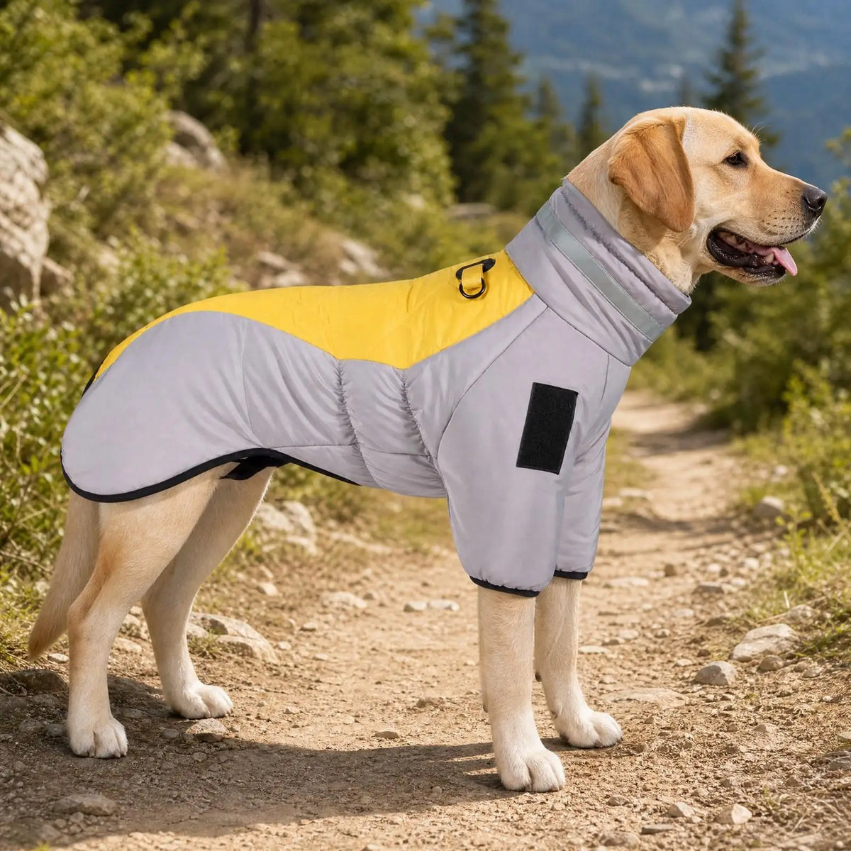 Reflective Quilted Dog Winter Coat – Water-Resistant Jacket